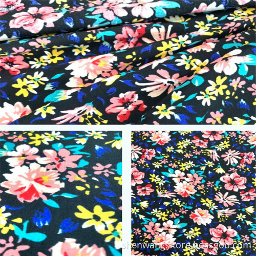 50% Viscose 50% Kain Kemeja Cetak Rayon Amunzen